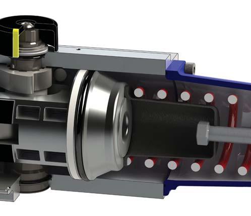 (DSR) configuration. Multiple Operating Ranges The D-Force series of actuator provides for multiple operating ranges from 40 Psi to 143 Psi.