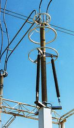 Mounting PEXLIM arresters on transmission pylons or hanging them on transmission lines is also safer and easier.