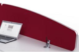 trim in a variety of colours. Prices shown for Fabric 1 Includes desk mount brackets to fit 18-30mm desks.  trim in a variety of colours.