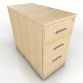 400mm w x 520mm d x 550mm h Designed to fit under cable trays & also to fit under 600mm desks Pen trays available - see Page 4 Desk high drawer unit with 2 x shallow & 1 x filing drawer.