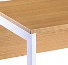 Desk with Modesty Panel W1200 x D800 x H730 Light Oak or White Gate Leg Choose from a