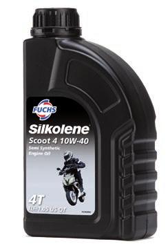 4-Stroke Engine Oils SUPER Semi Synthetic Super 4 10W-40 / 20W-50 Scoot 4 10W-40 protects the engine and transmission with advanced additive chemistry from start to full power.