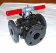 Carbon steel & stainless steel ball valves Flanged - 3 way 97/23/EC Directive N 0038 - Risk category III / module H - Flanged RF PN16 - RTFE seats - 4 seats / 3 way tightness - Full bore -
