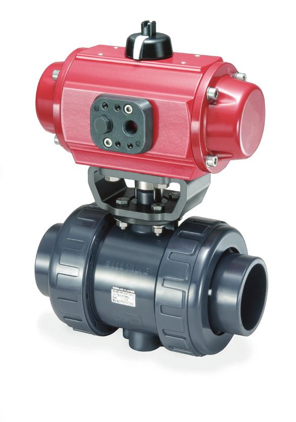 Type 21 Ball Valves electric + pneumatic actuation Pneumatic and Electric Actuators A complete range of actuators and control accessories are available, mounted to valves using PPG