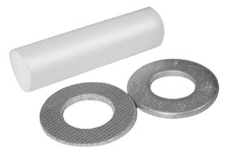 Flange Connection Gaskets & Kits Asbestos- Free Full Face Gasket Red Rubber Ring Gasket Kits Meets ASTM F152, F36A and F146 Gaskets are 1/16 thick ASTM A307 hex bolts and heavy hex nuts Constructed