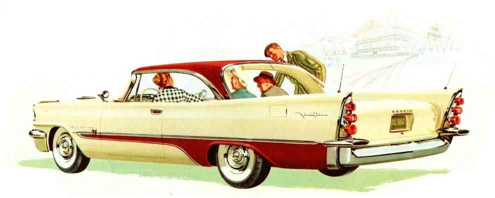 CAR IMAGES Continued The 1957 Fireflite 2-door Sportsman Hardtop was the