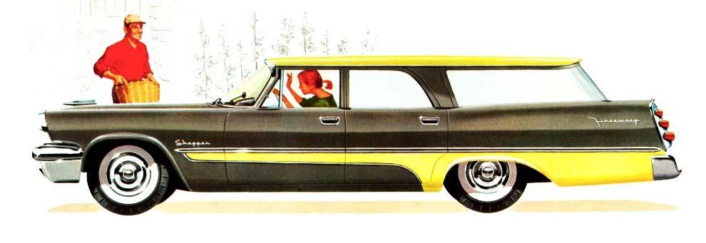 The 1957 DeSoto Firesweep Wagons came in 6- and 9-passenger versions.