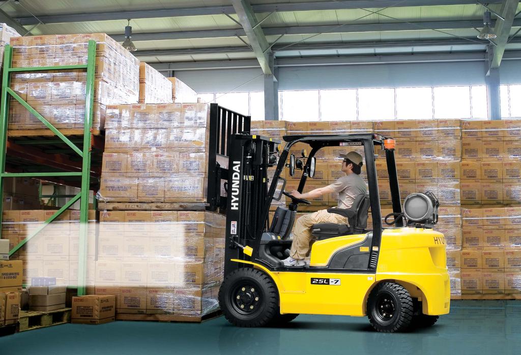 FORKLIFT Model New Criterion of Forklift Trucks Hyundai introduces a new line of 7-series LPG forklift