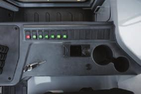 switch panel improves operator s convenience.