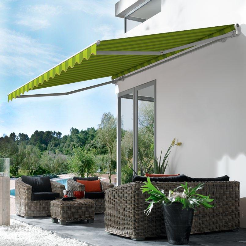 PTIO ND BLCONY WNINGS safe timeless beautiful markilux 1300 Basic The awning which sets exacting