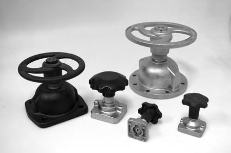 Actuation options inlude: Spring to open Spring to close Double acting Large selection of controls is available Bonnet Assemblies Top-Flo 304 stainless steel and cast iron bonnets are made from