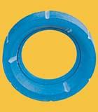 15% GLASS FILLED PTFE (R) Glass re-inforced PTFE seats are stronger than virgin and have higher
