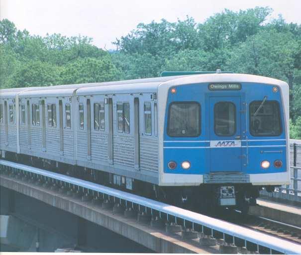 Rail Cars Baltimore Metro car is the Budd Universal Rapid Transit Car (BURT).