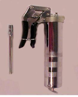 Lever & Pistol Grease Guns, Electric Grease Gun 12607 Lever Grease Gun ( 14 oz.) VALUE Model Steel construction, painted barrel, with rigid spout and hydraulic coupler. For 14 oz. cartridges.