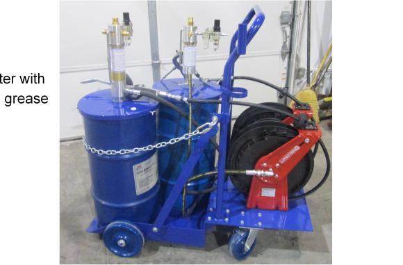Standard components: TRUE BLUE oil and grease pumps (pg. 3 & 13) Alternative: Value Line pumps, see models in catalog (pg. 6 & 17) Digital Oil Flow meter (pg.