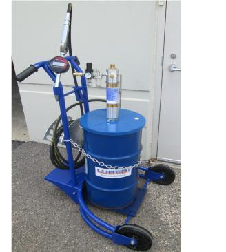 Value Oil Dispenser Carts These sets use our new lower priced hand truck part # 17007. A cart designed to transport heavy drums such as a 55 gallon oil drum.