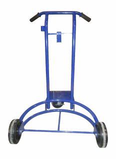 17002 17010 17007 Cart with 3 wheels for 120 and 400 lb. drums or 16 and 55 gal drums Steel construction build for the weight of oil and grease sets.