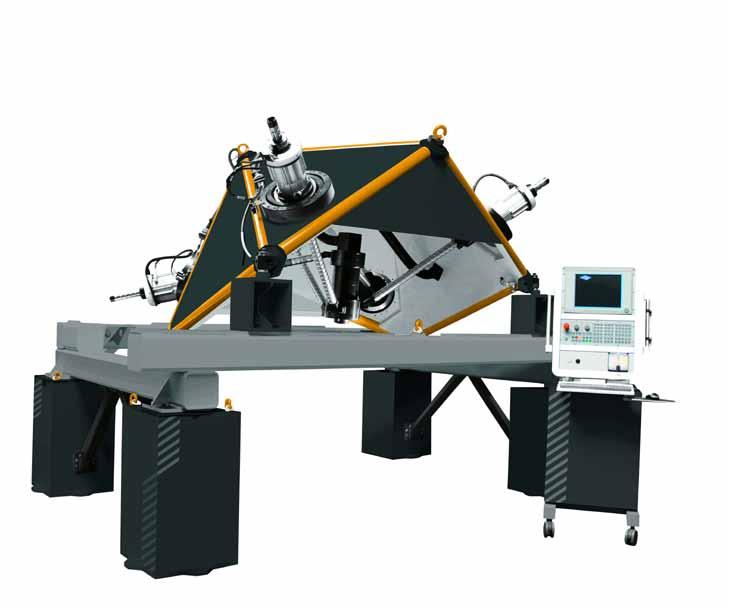 mobile 5-axis-machine tool processing of