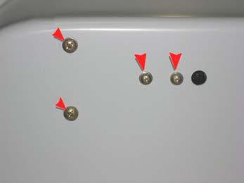 Located in ½ hole is Activation Handle Retaining screw (Note: May be
