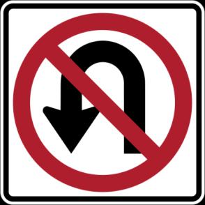 Illegal U-Turns At traffic-light controlled intersections unless sign permits it On a highway, in city limits, mid-block On a highway where you cannot be seen