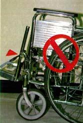 Manual Wheelchairs Wheels and footrests are a no, no!