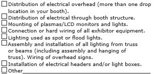 Electrical Labor Order Form Advanced Price Deadline Date: September 6, 2017 Remit to: NRG Park - Exhibitor Services Mail Orders & Payment To: One NRG Park Houston, TX 77054 Jake's 21st Annual Food