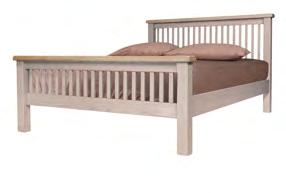 Salou Bedroom Range Slatted Bed Available in: 4ft6 Double 5ft King