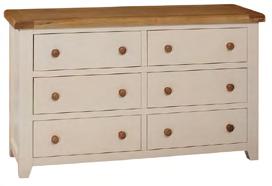 Chest W: 950 D: 440 H: 990 6 Drawer Wide Chest W: 1400 D: