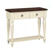 D: 600 H: 500 2 Drawer Console Table