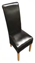 Chairs Robbie Leather Dining Chair Beige Black Brown Grey Red George