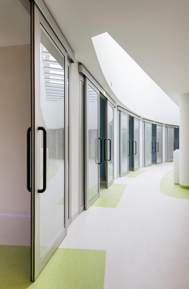 Three quarters of patients will be in single rooms rather than Nightingale wards and there s an outdoor balcony overlooking the park on each floor.