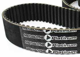 SYNCHRONOUS BELTS Ultra High Torque 8M, 14M RPC Parabolic Tooth Profile Platinum is an Ultra-High Performance, rubber-based belt.