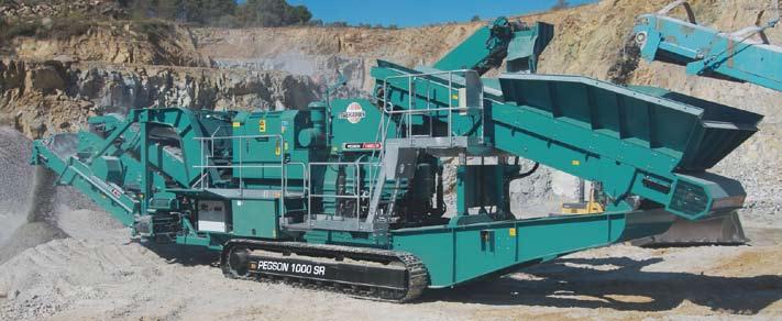 Pegson 1000 Maxtrak & Pegson 1000SR Pegson 1300 Maxtrak The high performance Powerscreen Pegson 1000 Maxtrak is a small to medium sized cone crusher which has been designed for direct feed