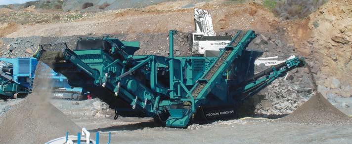 The Pegson XH500 offers both excellent reduction and a high consistency of product yield in quarrying, recycling and demolition applications.