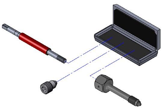 Figure 1a HTC/Hub Assembly Cross-Section Gap Tool