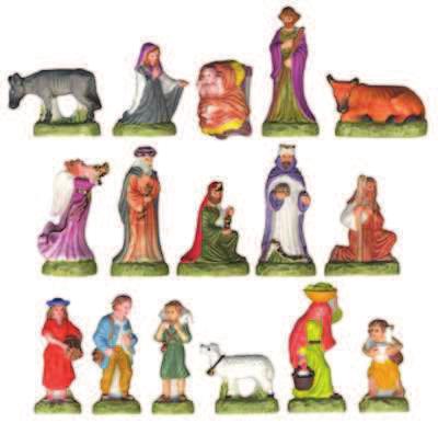 classic south of France Santons, traditional kings and queens symbols,
