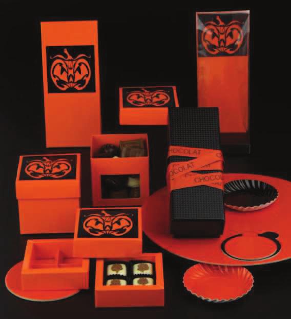 H A L L O W E E N 2015 Candies and chocolates boxes Spiders and pumpkins collection boxes, cubes, bags with the Halloween spirit BOXES Spiders Design Item Code Description Size in inch Info in