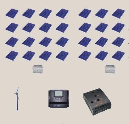TRADITIONAL SOLAR SOLUTION PV field NEW HYBRID TELECOM ARCHITECTURE PV field Wind turbine Coupling box Junction box Charge regulator LOAD Wind turbine Integrated hybrid system Local-Remote
