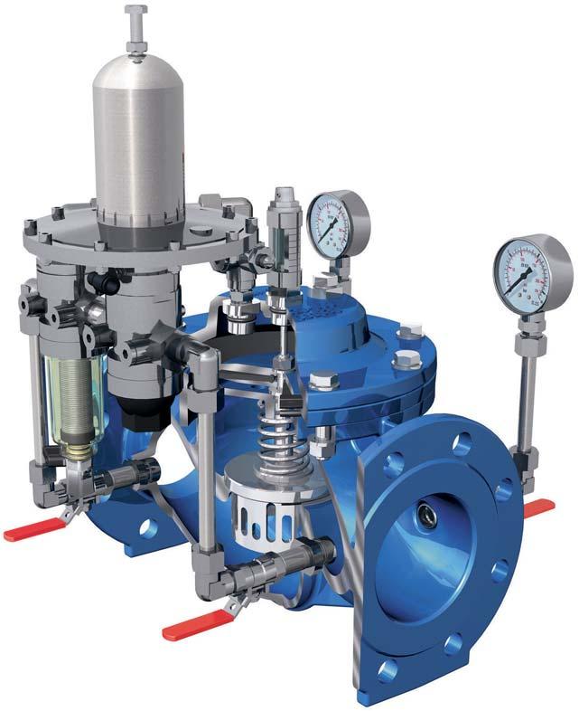 VAG PICO -H Level Control Valve Level control valve Integrated ventilation Speed adjustment Position indicator Separate connected pressure gauge Filter with inspection glass and shut-off valve
