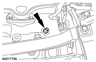 Remove the bolt and nut and position the coolant tube aside. 12. Remove the wheel and tire assembly.