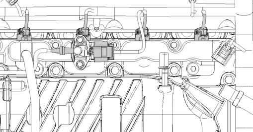 Torque fuel rail bolts to 10 Nm (88 lb in) Fuel rail bolts Fig.