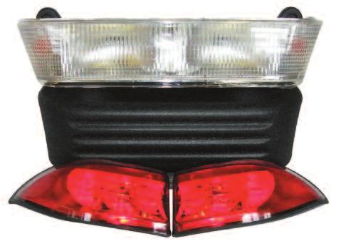 CLUB CAR PRECEDENT LIGHT BAR BUMPER KIT Bumper and Headlight Assembly Features 1 2" Buffer to Minimize Risk of Light Bar Cracking!