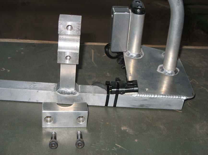The Control Bar is constructed from aluminium, being 25x25mm square