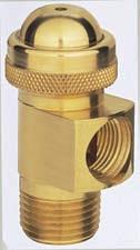 Weights: brass 3 ounces (85 g), aluminum 1 ounce (28 g). 4666B Made in brass with replaceable stainless steel valve seat. 1 8 NPT (F) inlet and outlet con nections. Flow rate of 2.