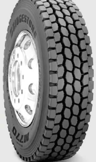 M770 i e Radial Recommended Application Recommended for single drive axle applications such as Long Haul Service / Regional Haul Service Pickup & Delivery Service Replaces: TECHNICAL DATA Tire Size