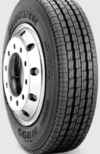 M895 et o All osition Radial Recommended Application An all-position radial tire recommended for steering and drive applications in: Pickup & Delivery Service Replaces: TECHNICAL DATA Tire Size Load