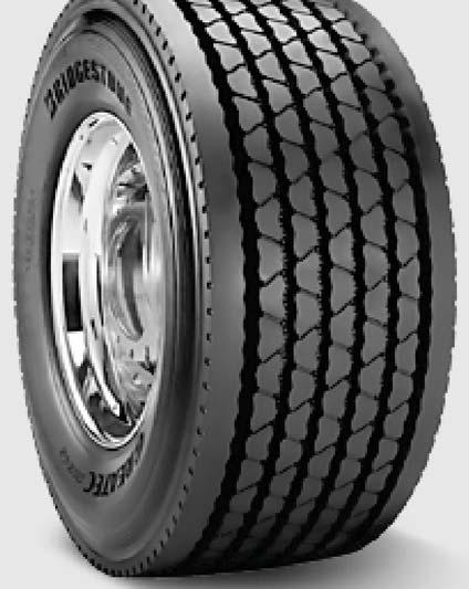 Greatec M845 Wide Base All osition Radial Recommended Application A wide-base radial tire recommended for drive and trailer positions for high-traction and high-scrub applications in: Urban/Regional