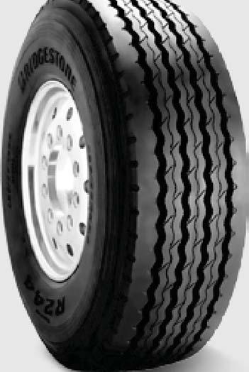 R244 n i a Wide Base All osition Radial Recommended Application A wide base all-position radial tire recommended for free-rolling Urban/Regional Haul Service / Pickup & Delivery Service Replaces: