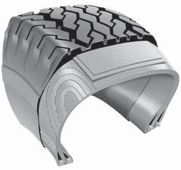 50R16 938-068 FLAP 20mm offset Radial & Bias Tire Construction Radial Bias/Diagonal Radial tire body ply cords are placed straight across the tire from bead to bead.