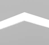 SLOTLIGHT LED II Applications: 1-1/2" Recessed Corners Applications: SLOTLIGHT LED II provides an elegant, uniform line of light with consistent color that blends seamlessly into the surrounding